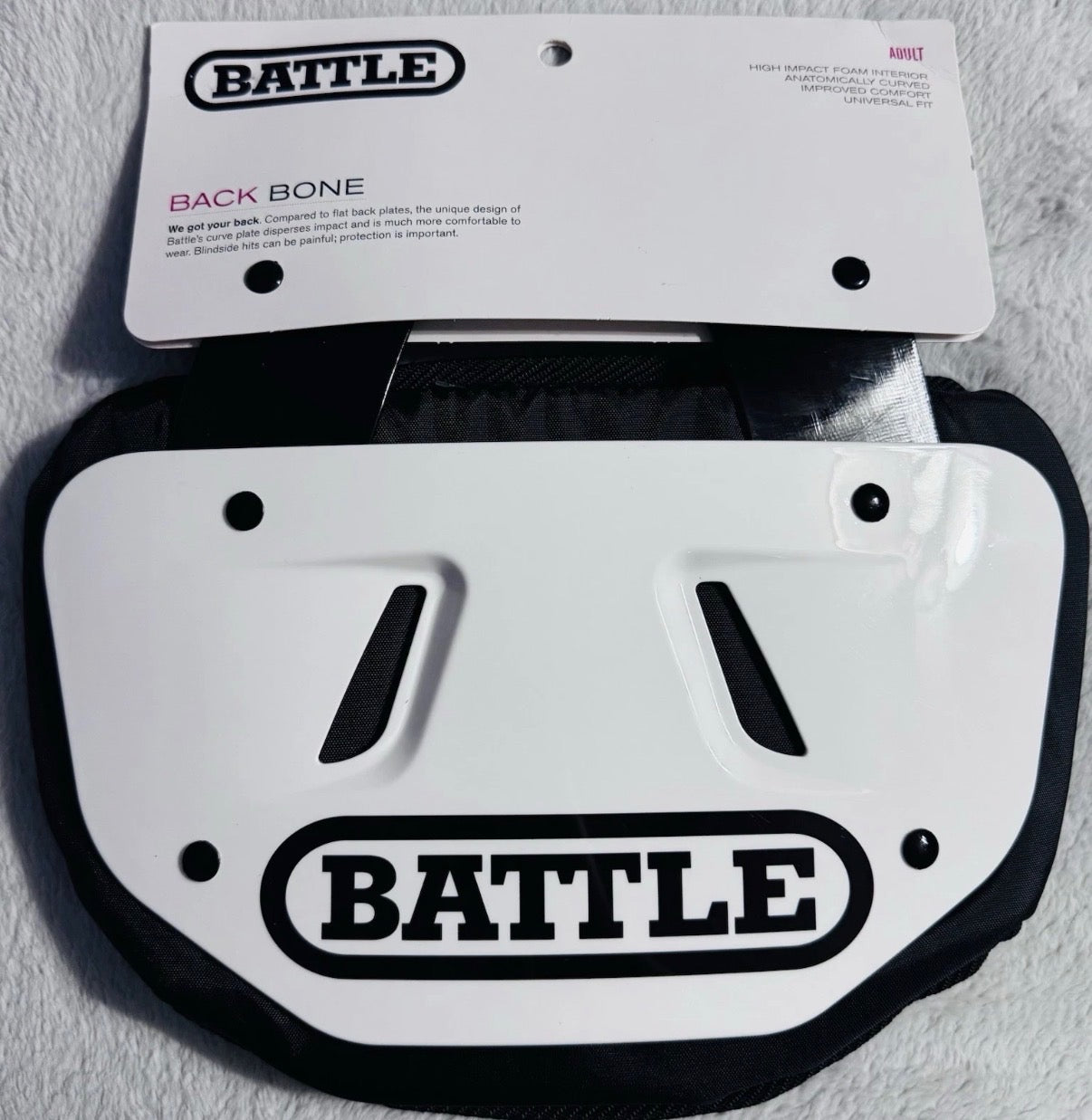 Battle Sports Back Bone football back plate