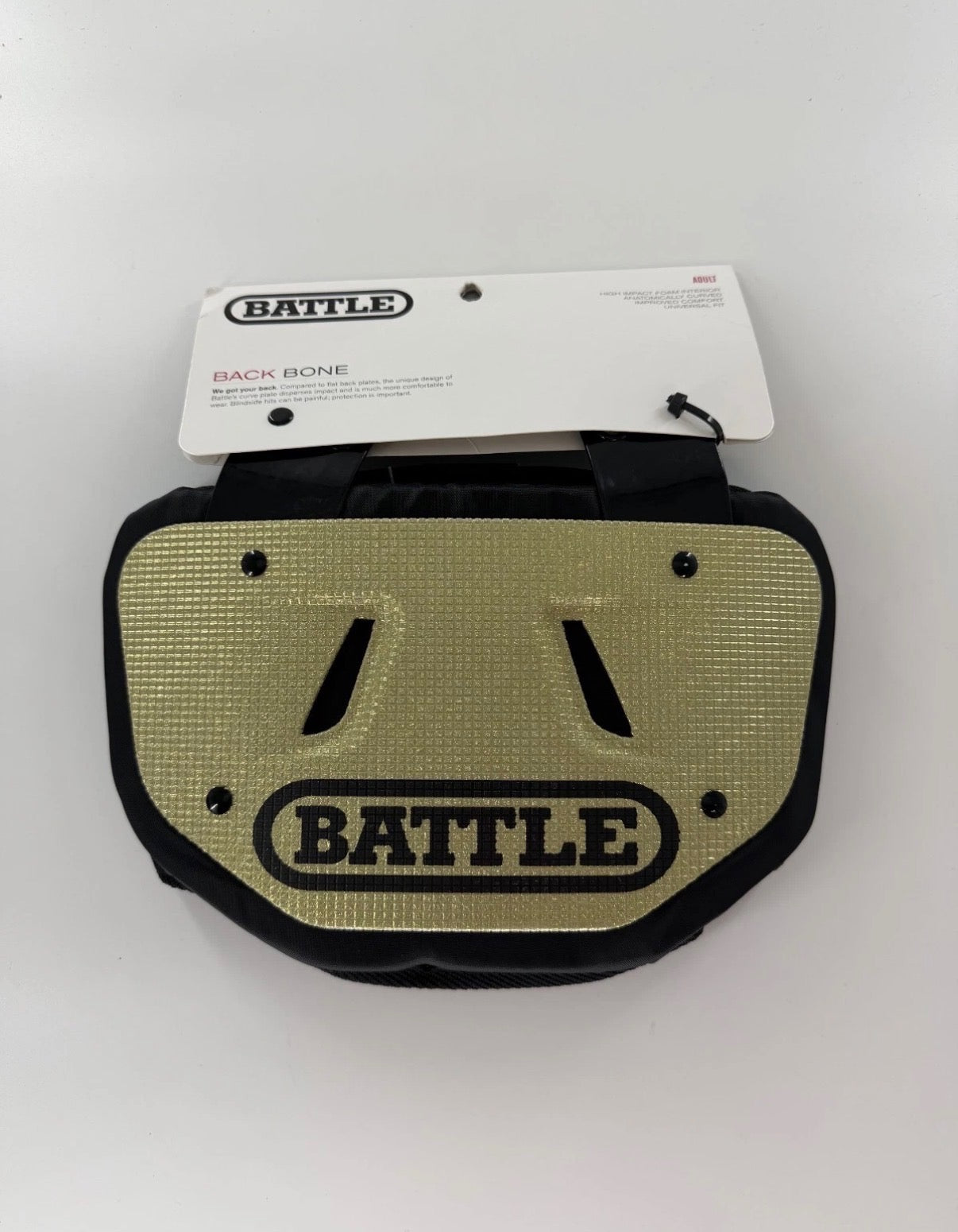 Battle Sports Back Bone football back plate