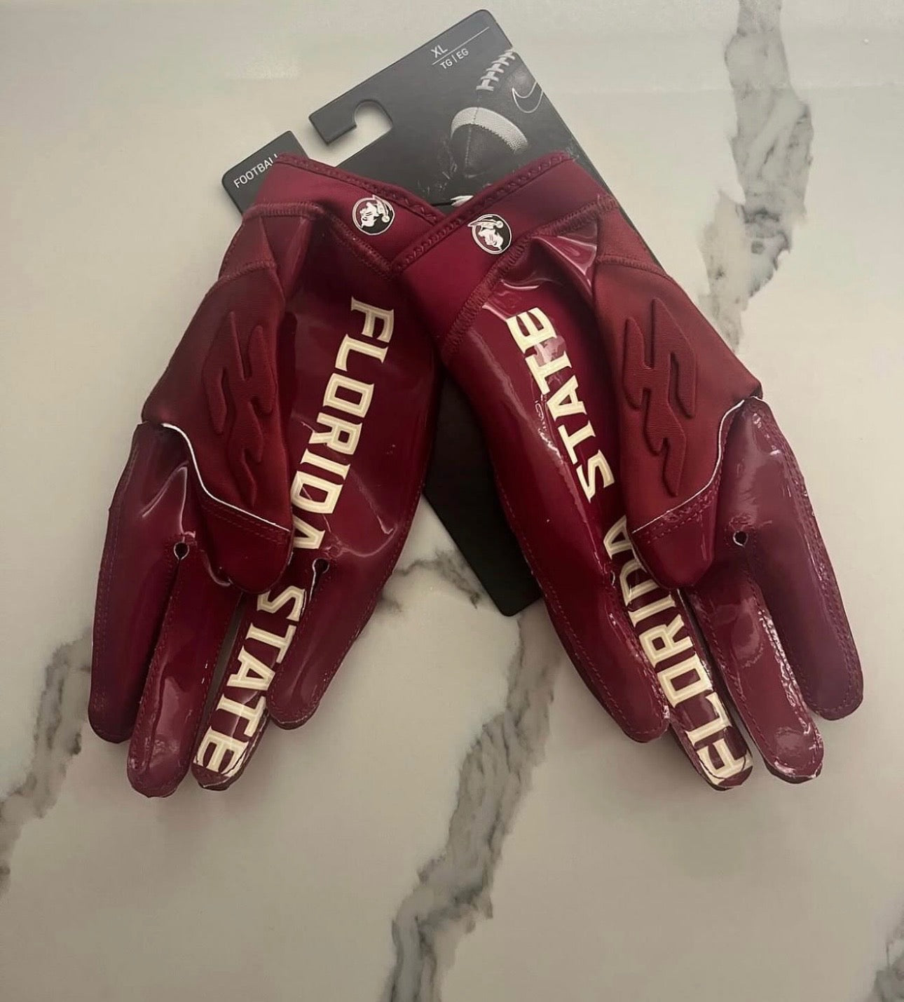 Florida state football gloves