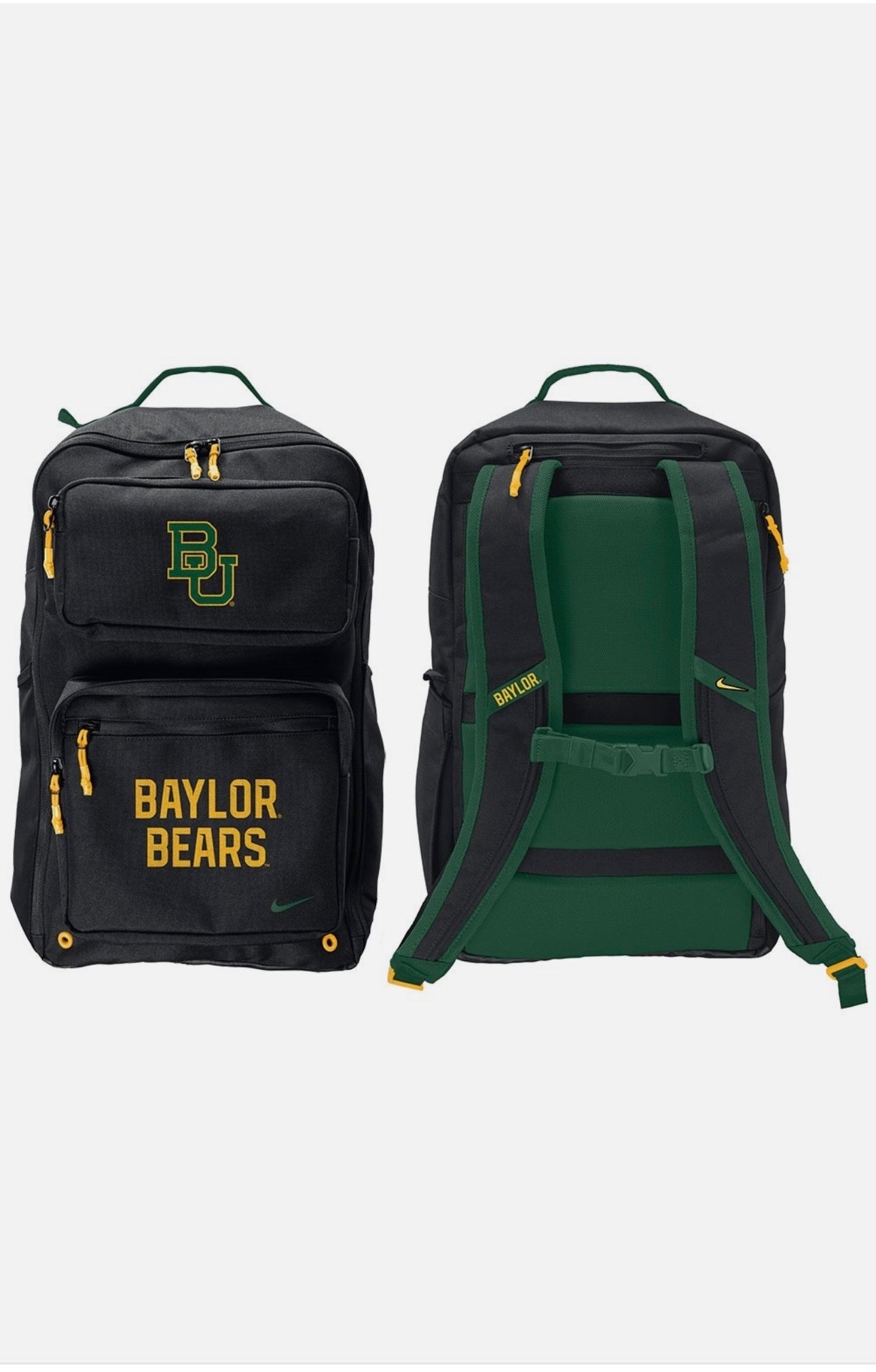 Baylor Bears college football school bookbags